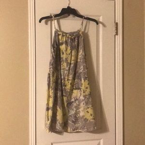 Cute yellow gray Marbel dress
